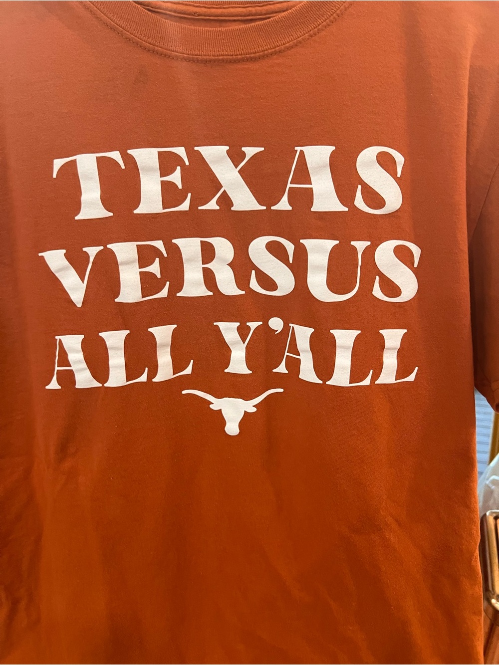Fanatics Burnt Orange 'Texas Versus All Y'all' Graphic Tee